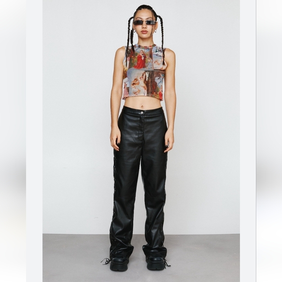 PLT Vegan leather Pants NWT - Picture 2 of 15